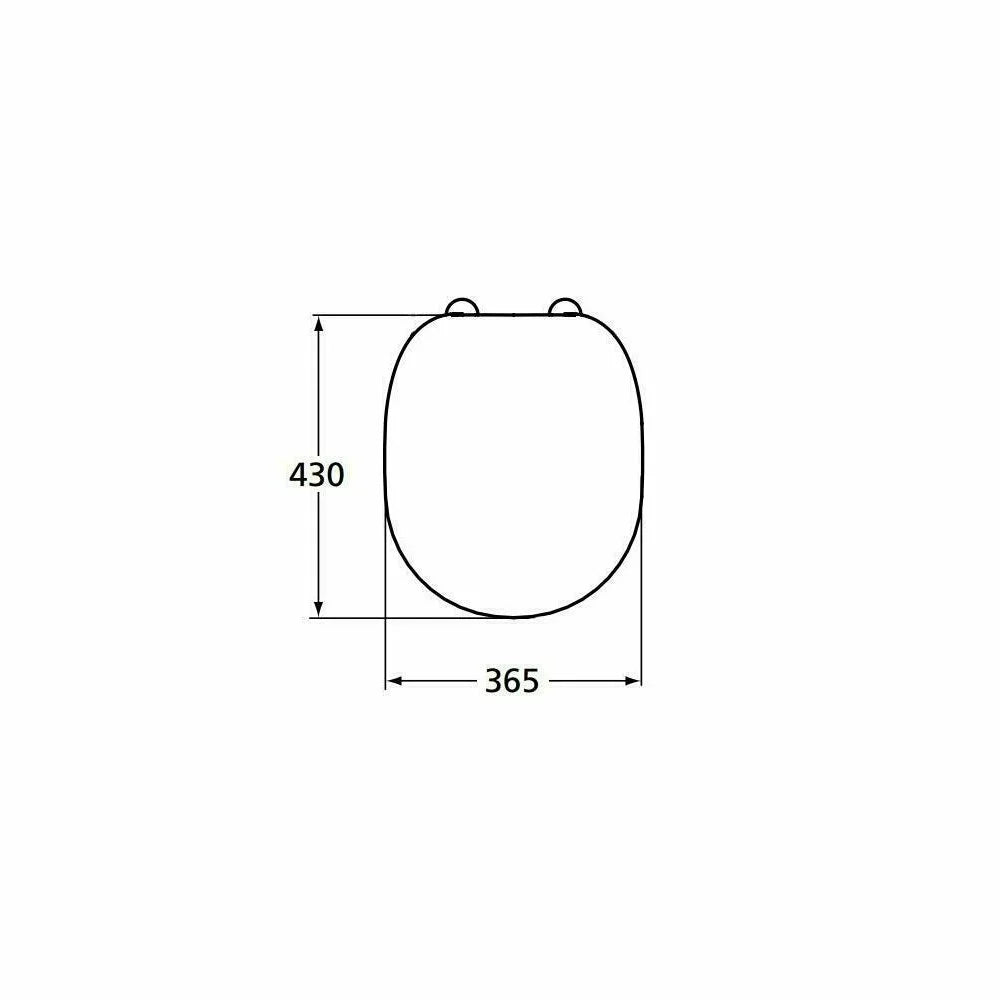 Capac WC Ideal Standard Connect alb thin, slim