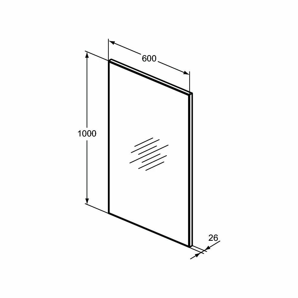 Oglinda Ideal Standard h 60X100 reversibila, 60x100 cm