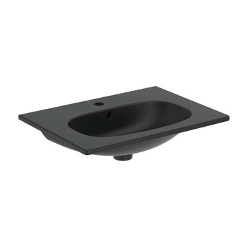 Lavoar tesi Ideal Standard 60 cm pentru montaj pe mobilier, silk black