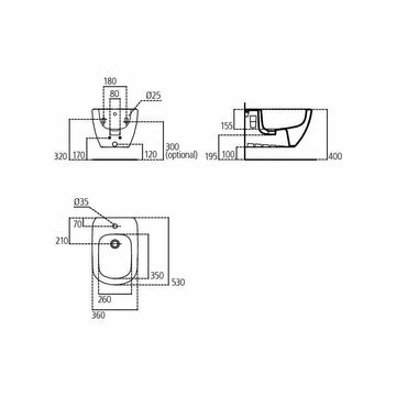 Bideu tesi Ideal Standard suspendat nou