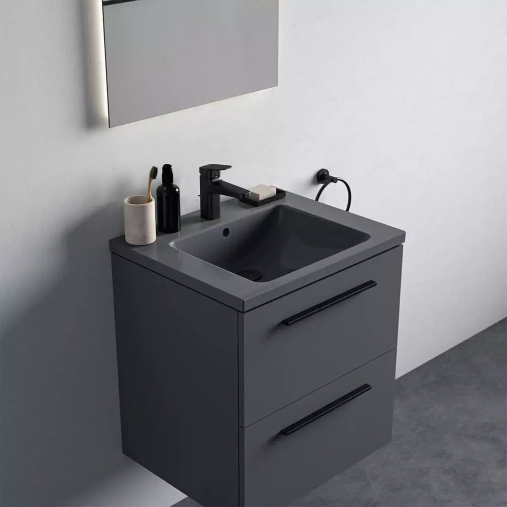 LAVOAR I.LIFE B 61X51 CU ORIFICIU BATERIE SI PREAPLIN GRI LUCIOS