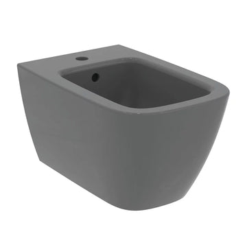 Bideu Ideal Standard i.life b suspendat 54X35.5, fixare complet ascunsa, gri lucios