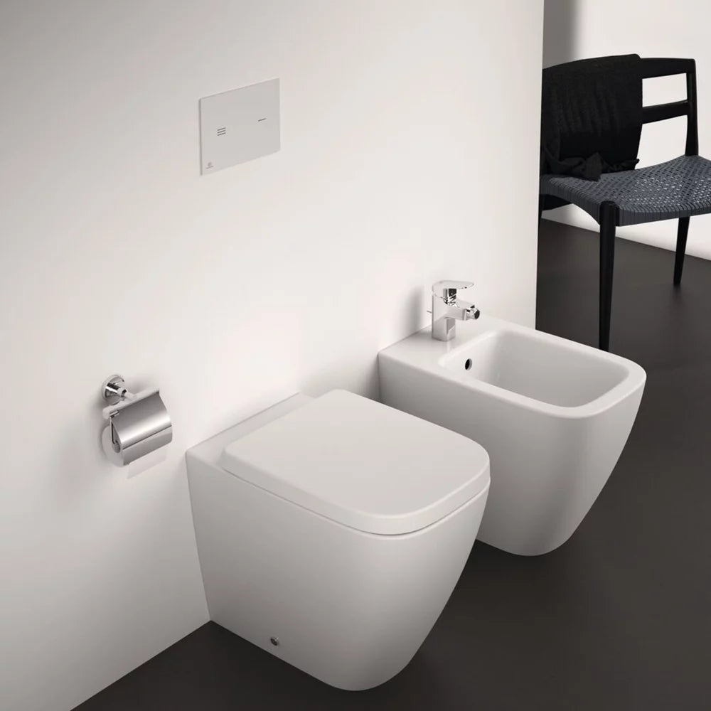 Vas Ideal Standard WC i.life b btw rimless+ pentru rezervor incastrat, 55.4X35.5 cm, alb lucios