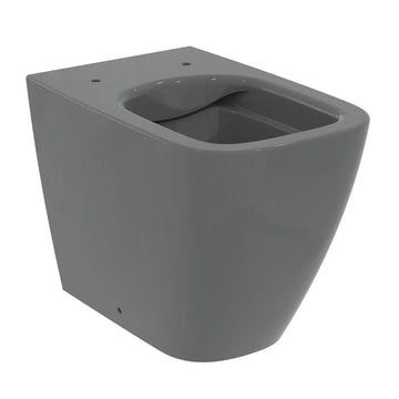 Vas Ideal Standard WC i.life b btw rimless+ pentru rezervor incastrat, 55.4X35.5 cm, gri lucios