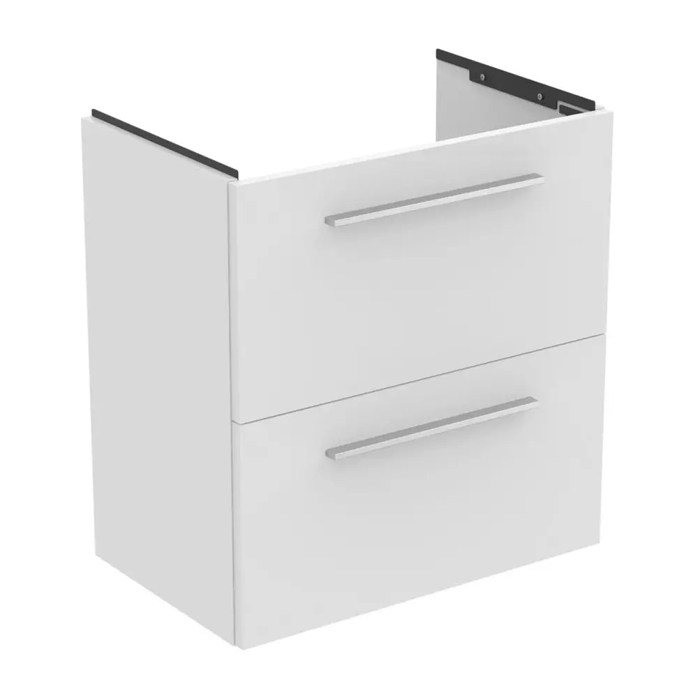 Unitate Ideal Standard lavoar i.life s susupendata 60 cm cu 2 sertare fara manere, alb mat, 5x63 cm