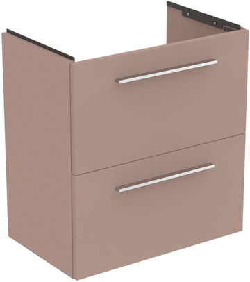 Unitate Ideal Standard lavoar i.life s susupendata 60 cm cu sertare fara manere, gri-bej mat