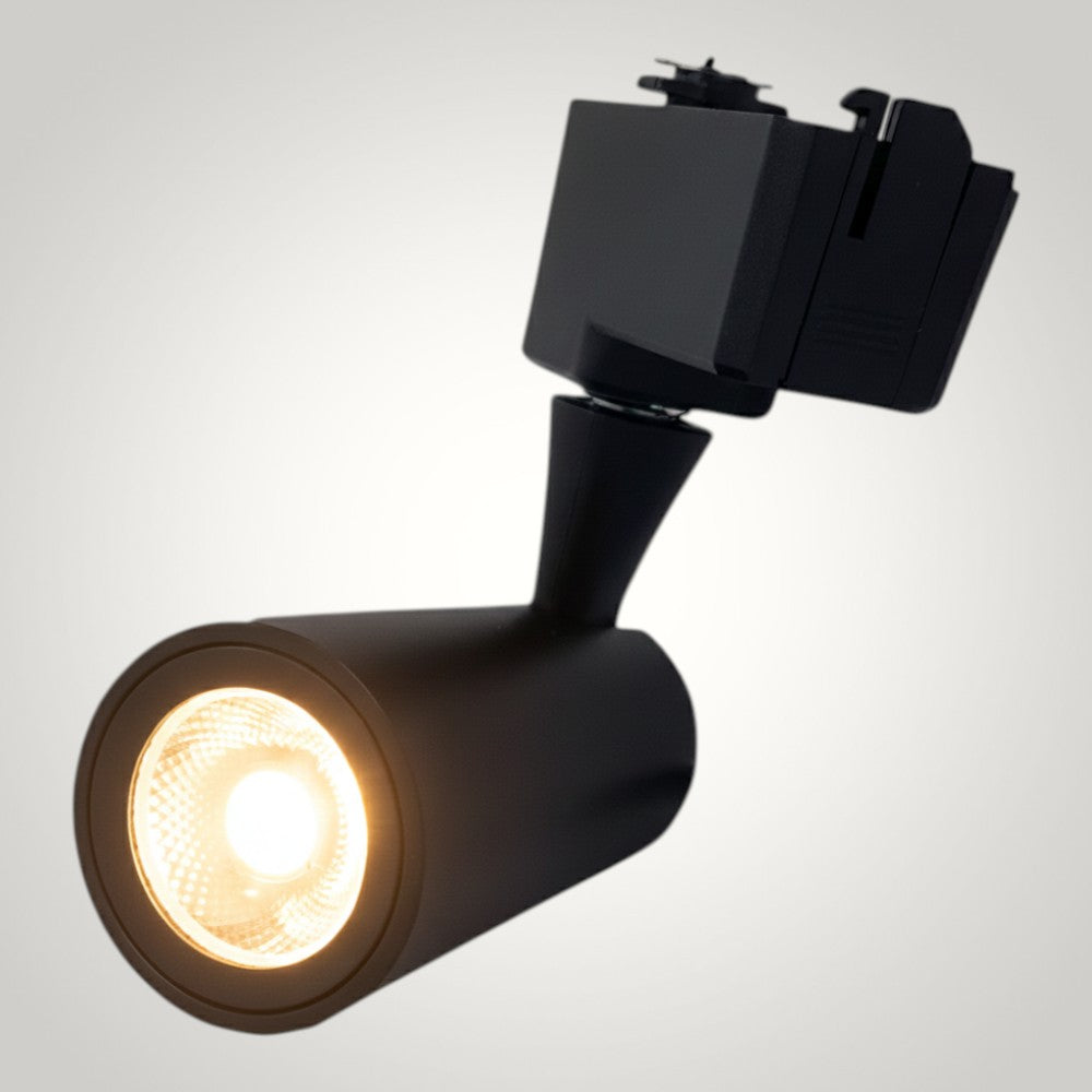 Spot Sina Negru 12W=120W, 3000K, lumina calda