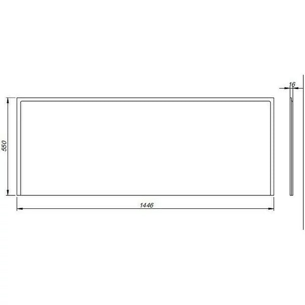 MASCA FRONTALA UNIVERSALA UNI2 1500, MDF CU INVELIS PVC REZISTENT LA APA