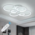LUSTRA LED CERCURI 100W CU 6 BRATE 3 CULORI+IR 830mm x 140mm