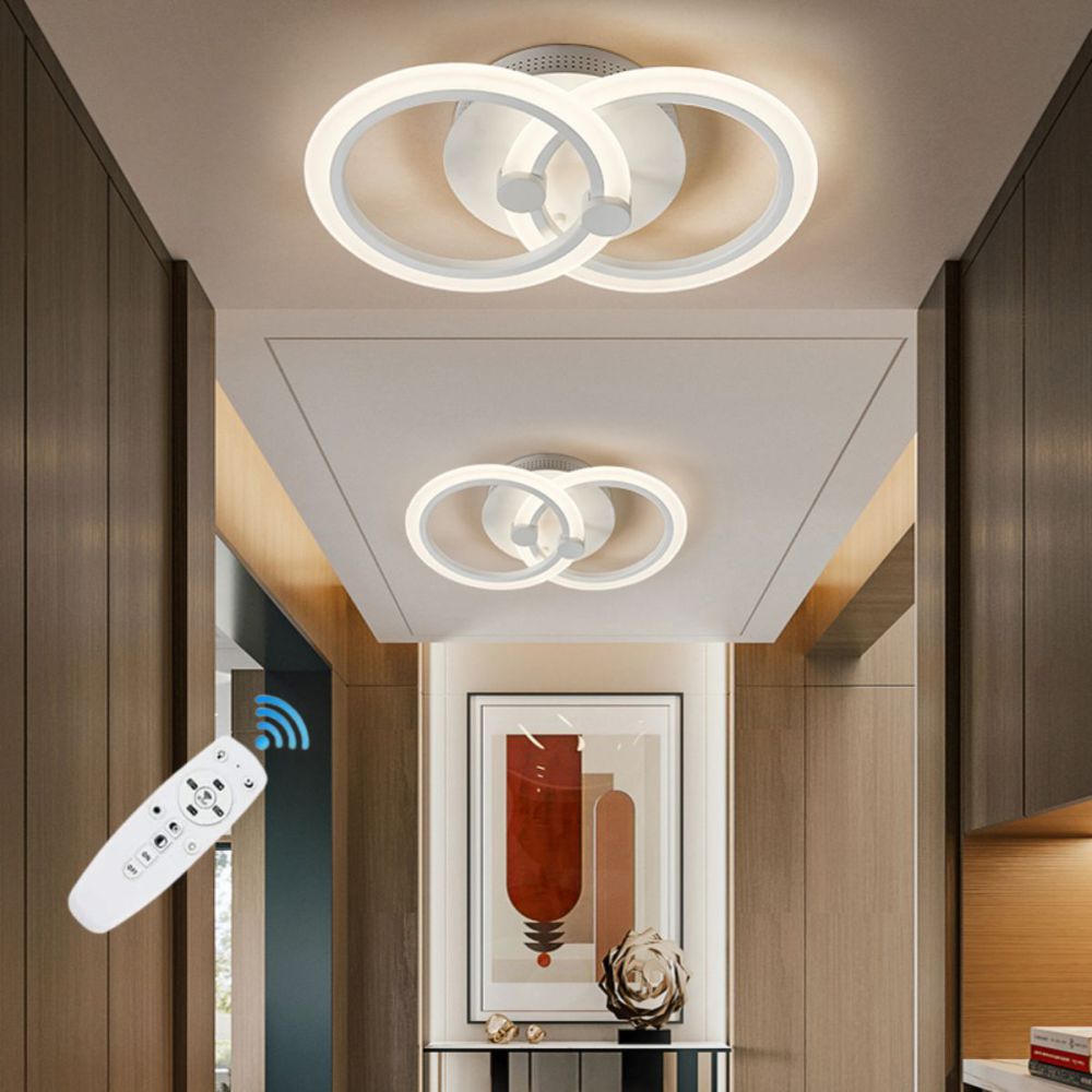LUSTRA LED CERCURI 35W CU 2 BRATE 3 CULORI+IR 400mm x 100mm