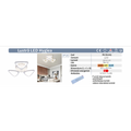 LUSTRA LED DIMABILA 50W CU 3 BRATE 3 CULORI+IR 450mm x 85mm