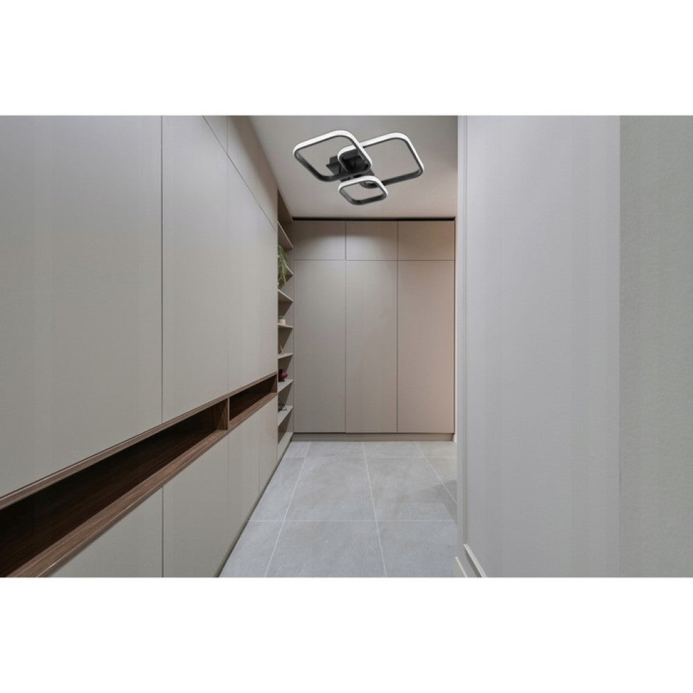 LUSTRA LED LIVING 80W CU 3 BRATE 3 CULORI+IR 580x150mm