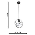 LUSTRA SELANIK NEGRU 1XE27 60W