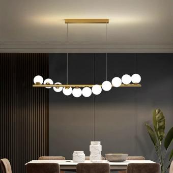 Gold Modern Nordic Lights LED Chandelier 11 Ball 