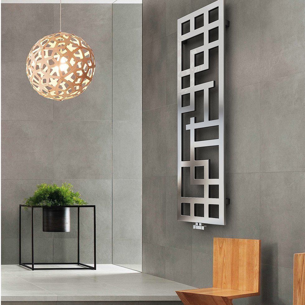 Calorifer decorativ inox 490/1690 mm MAZE (include kit de instalare)