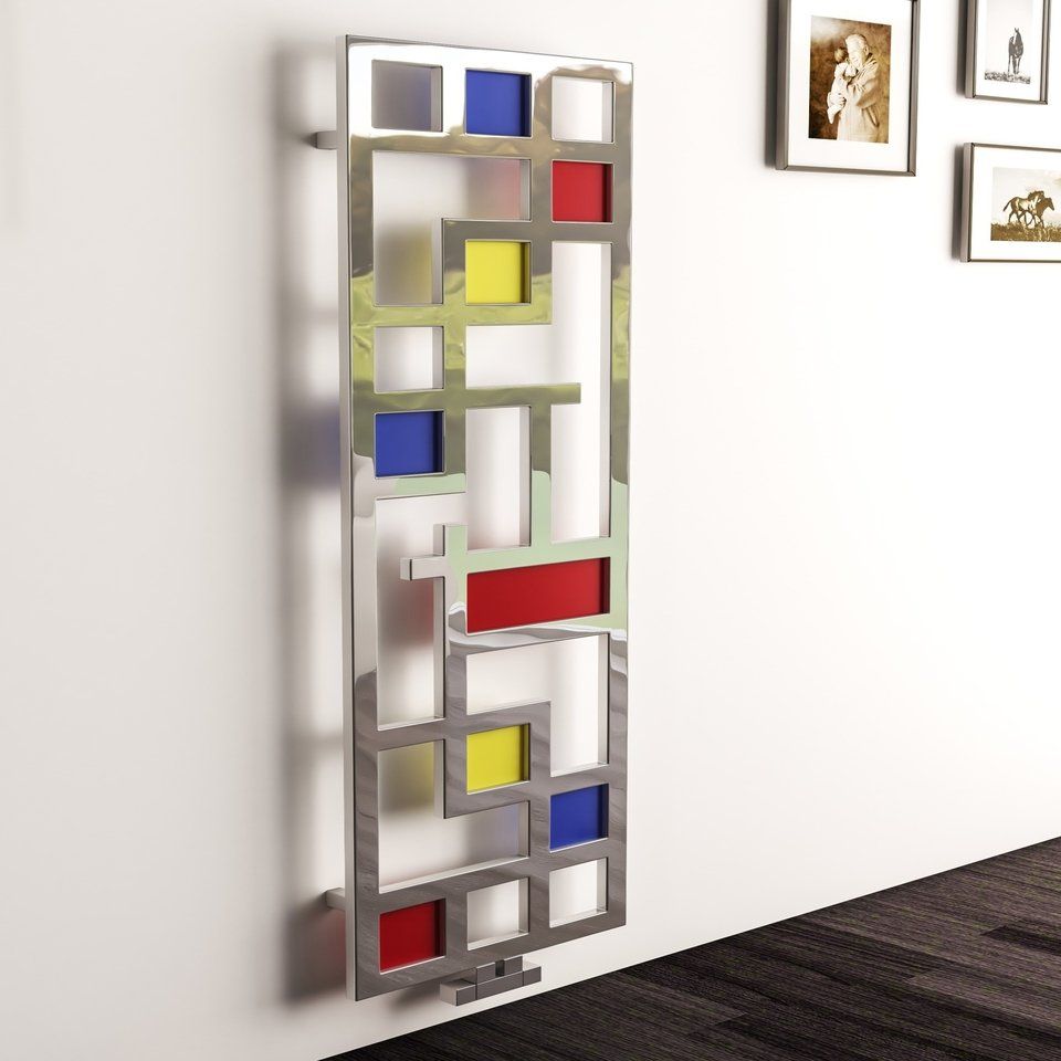 Calorifer decorativ cromat 490/1690 mm MAZE GLASS (include kit de instalare)