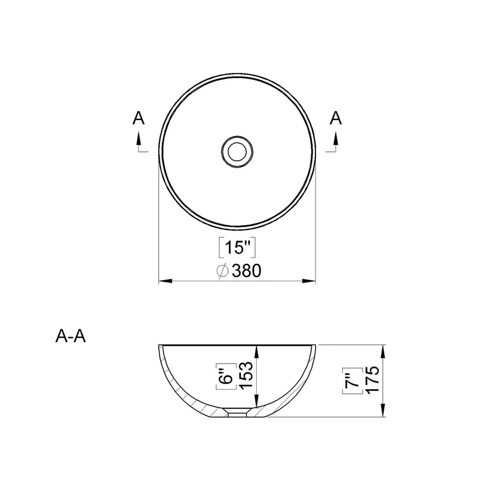 LAVOAR RIGA DIAM 38 CM, H.17.5 CM,  FARA PREAPLIN