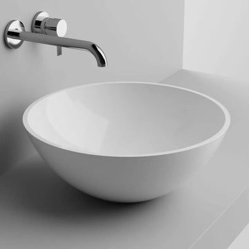 Lavoar riga Cast Marble diam 38 cm, h. 15 cm fara preaplin, inox