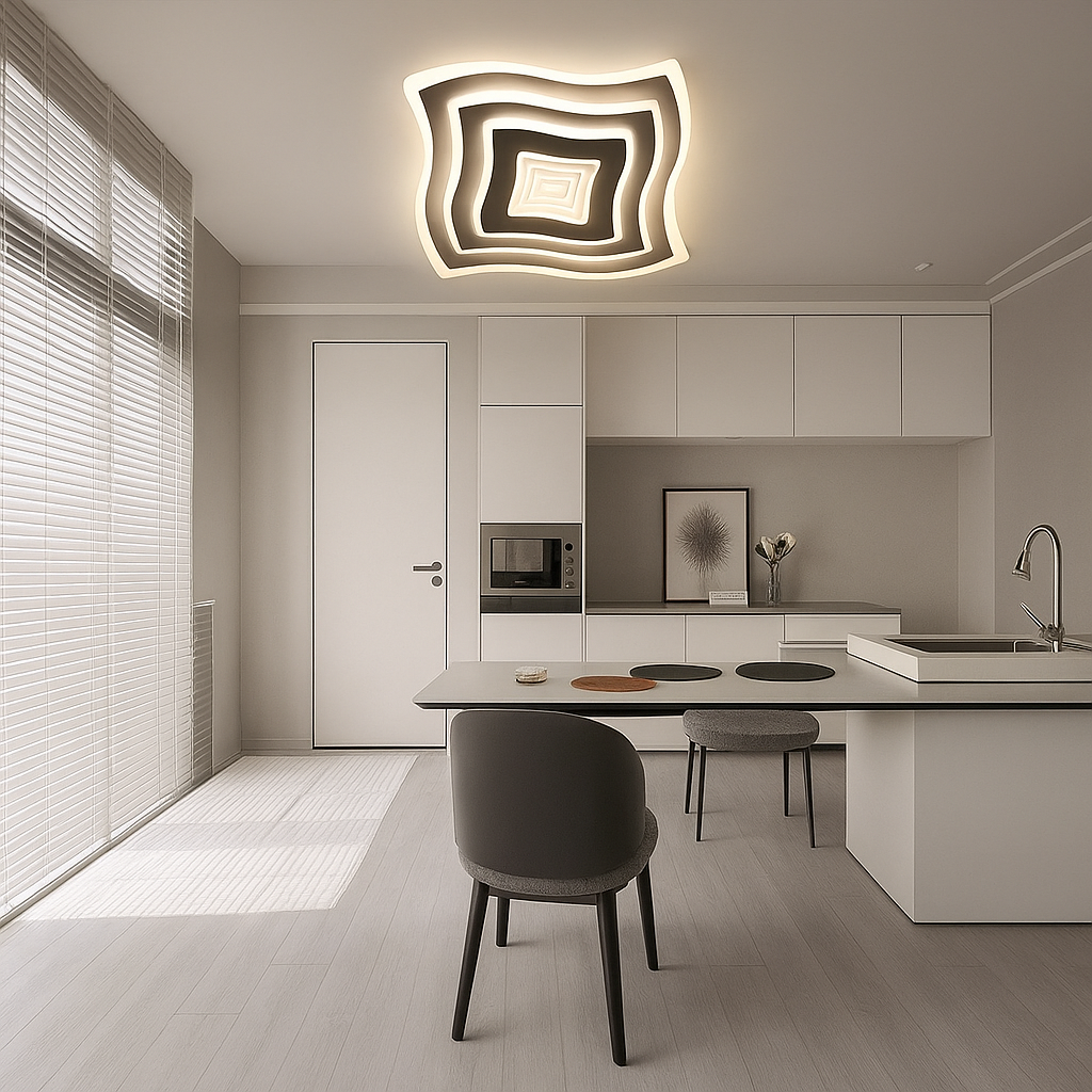 Lustra LED cu Telecomanda wifi 50cm 2.4G cu 3 functii lumina/rece/calda/neutra intensitate reglabila