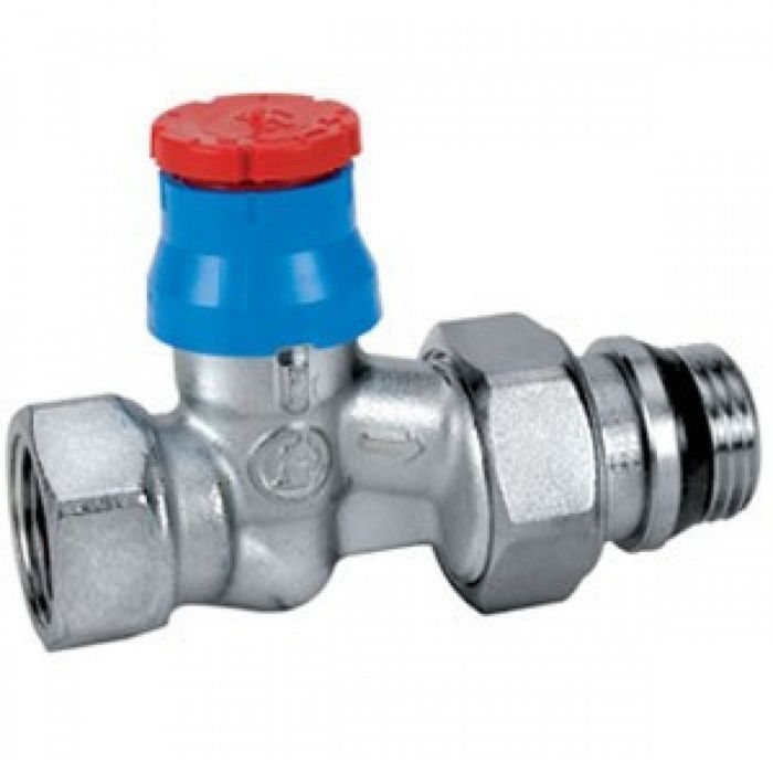 Robinet drept radiator pentru cap termostatic 1" R402X035 (disponibil pe baza de comanda la furnizor)