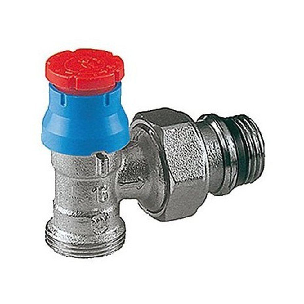Robinet coltar radiator pentru cap termostatic cu racord prin adaptori R178, R179 1/2"x16 R411X033