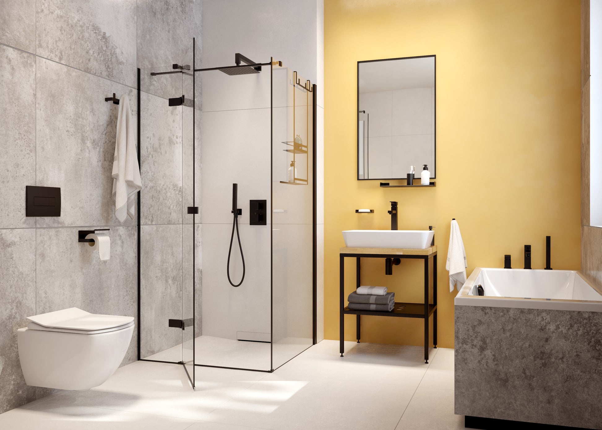 Vas de WC, montare pe perete, fără bordură Blur Alb CDZ_6ZPW Deante