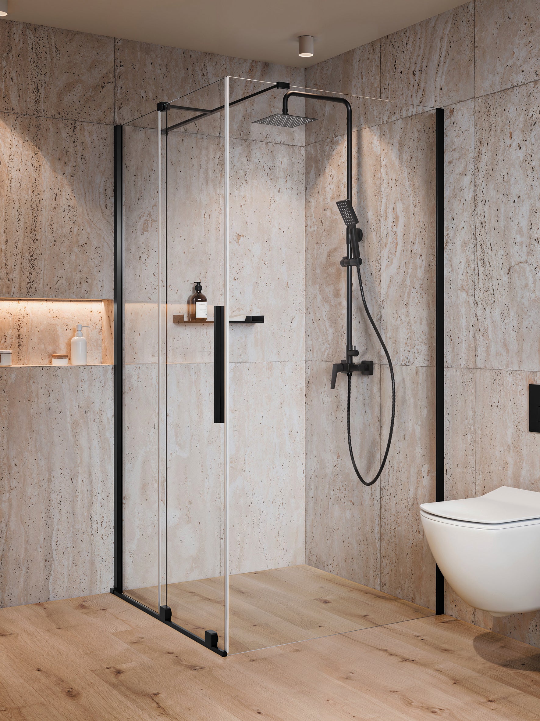 Vas de WC, cu capac, fără bordură Blur CDZD6ZPW Deante - imagine 3