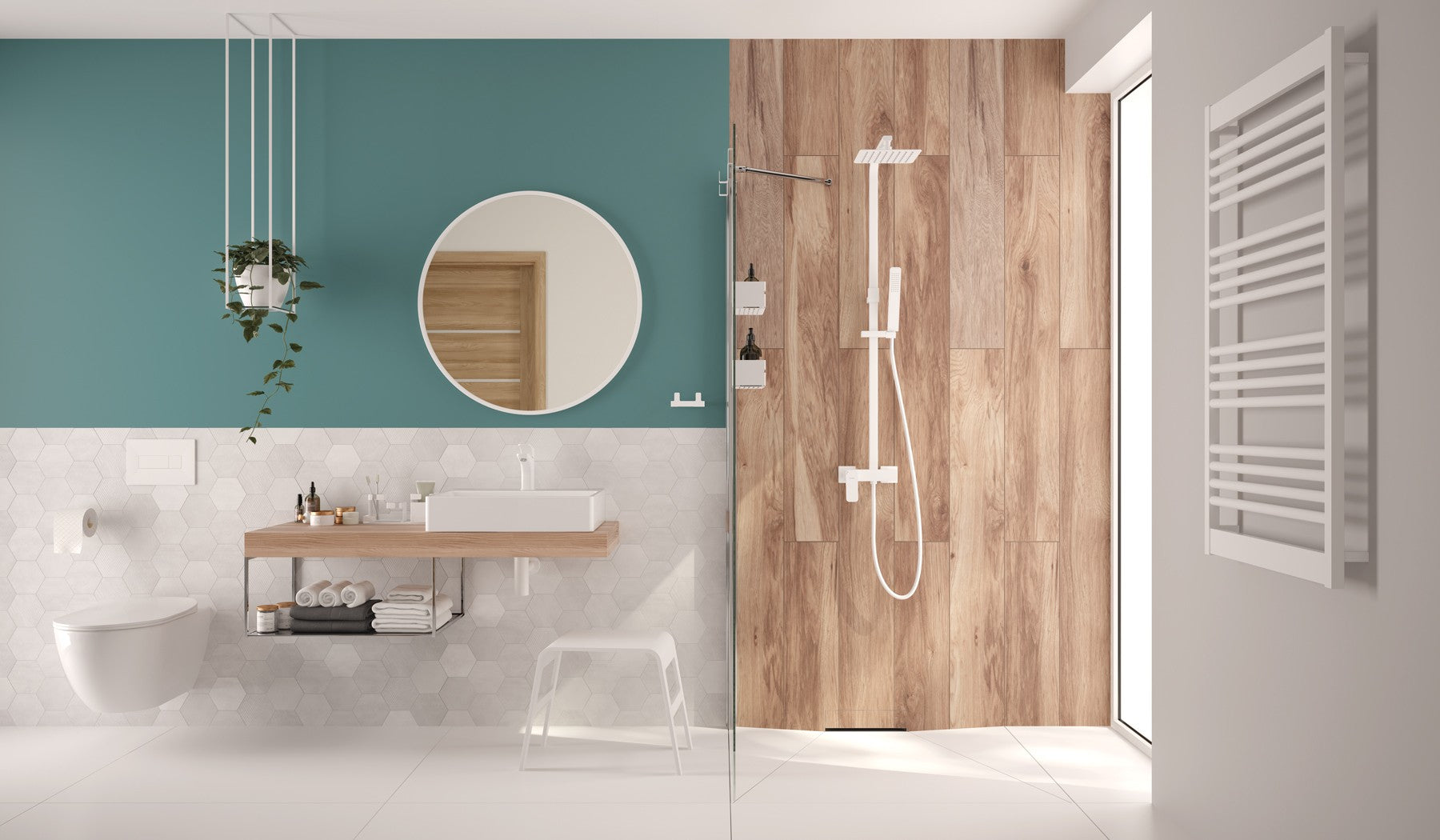 Vas de WC, cu capac, fără bordură Peonia CDED6ZPW Deante - imagine 5