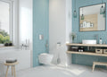 Vas de WC, montare pe perete, fără bordură Peonia Alb CDE_6ZPW Deante