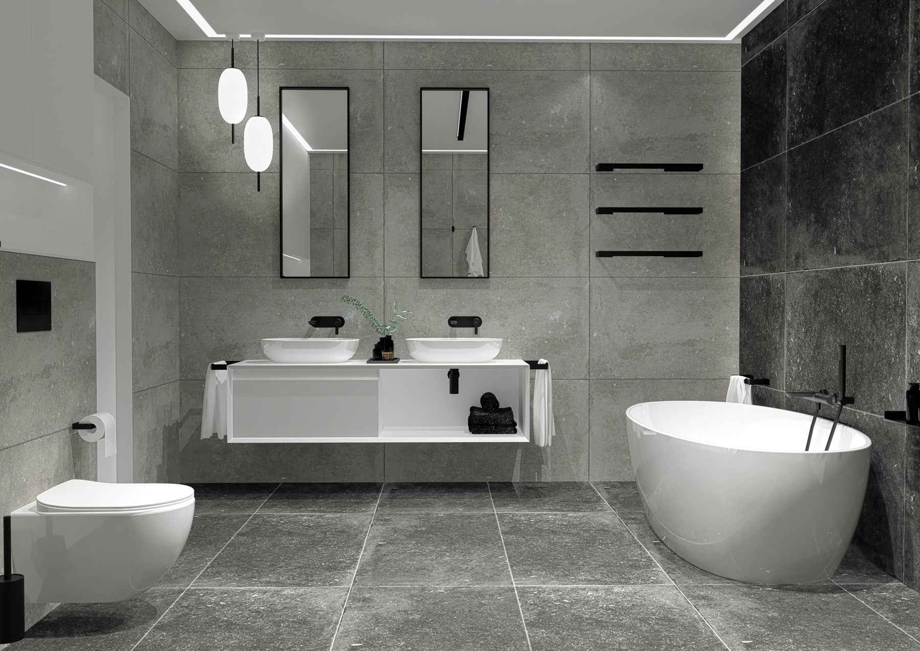 Vas de WC, montare pe perete, fără bordură Peonia Alb CDE_6ZPW Deante - imagine 3
