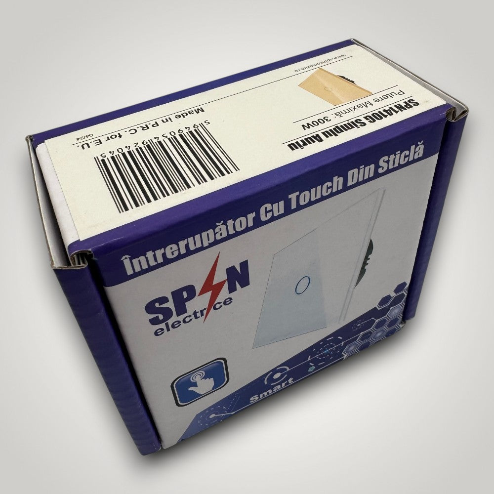 Intrerupator touch cap scara, auriu