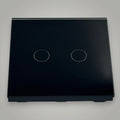 Intrerupator touch dublu, negru