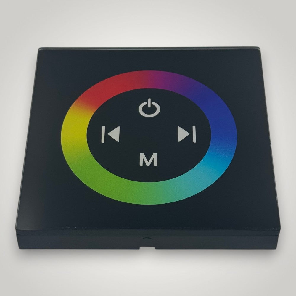 Intrerupator dimmabil touch simplu, negru, RGB