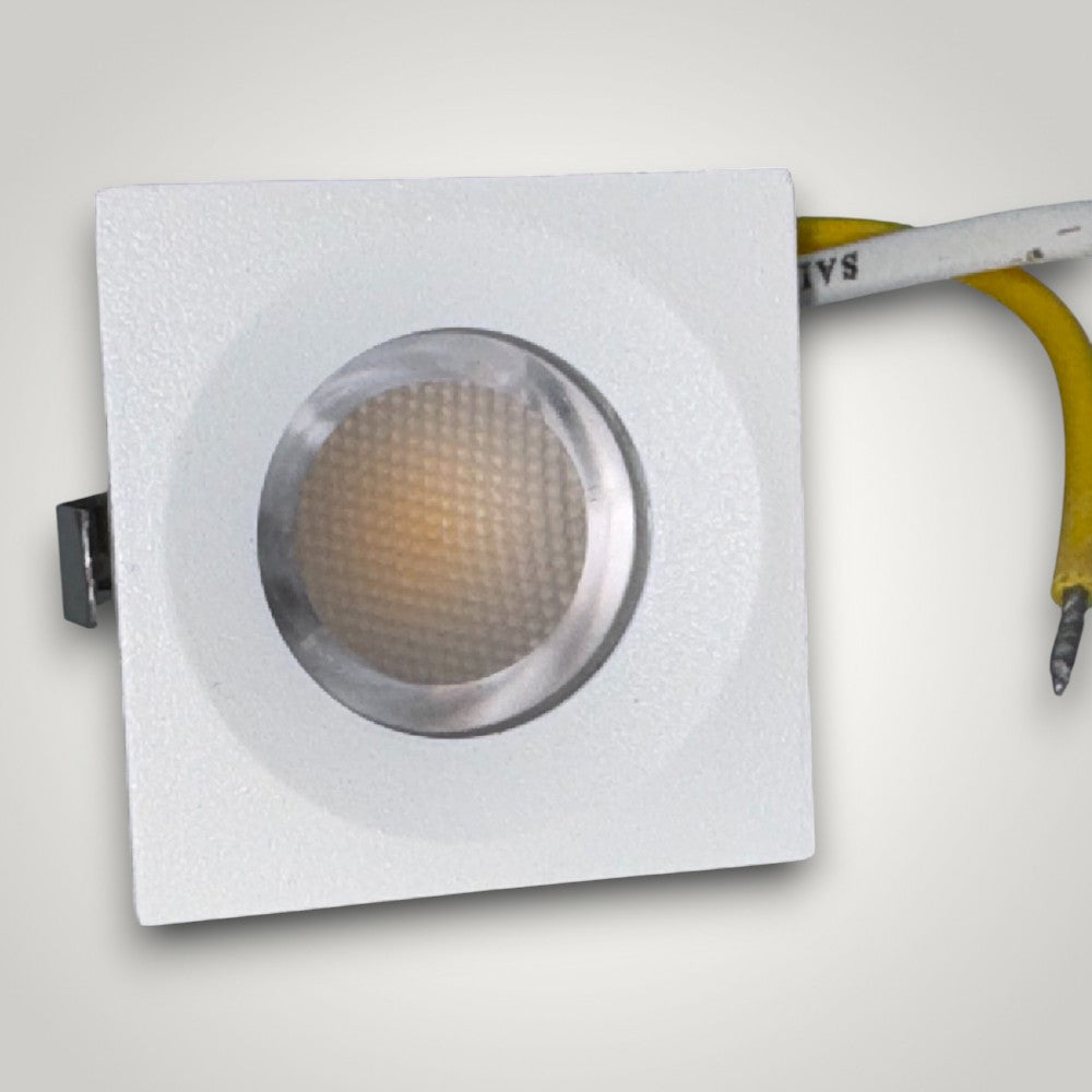 Spot LED Patrat pentru Mobila, 35x35mm, 3W 4100K, lumina neutra