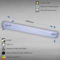 Corp LED baie cu intrerupator, 15w, 6400K, lumina rece, cu protectie IP44, 600mm