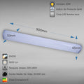 Corp LED baie cu intrerupator, 20w, 6400K, lumina rece, cu protectie IP44, 900mm