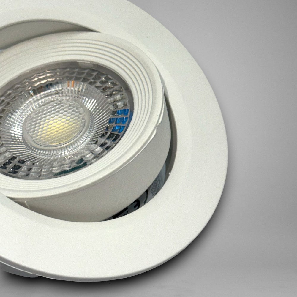 Spot Led COB Rotund alb, Ã˜95, 5W=40W, 6500K, lumina rece