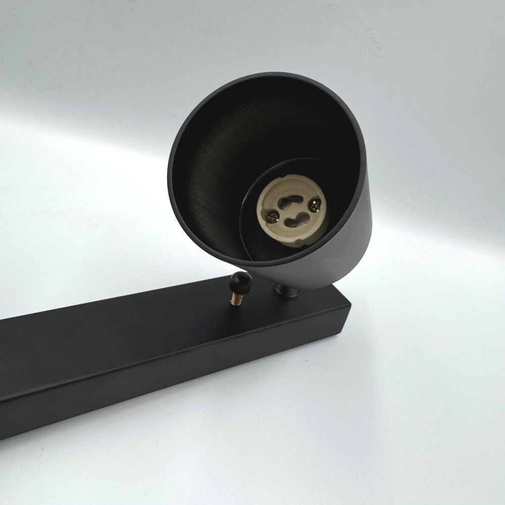Spot Liniar Reglabil Negru 2XGU10 450mm