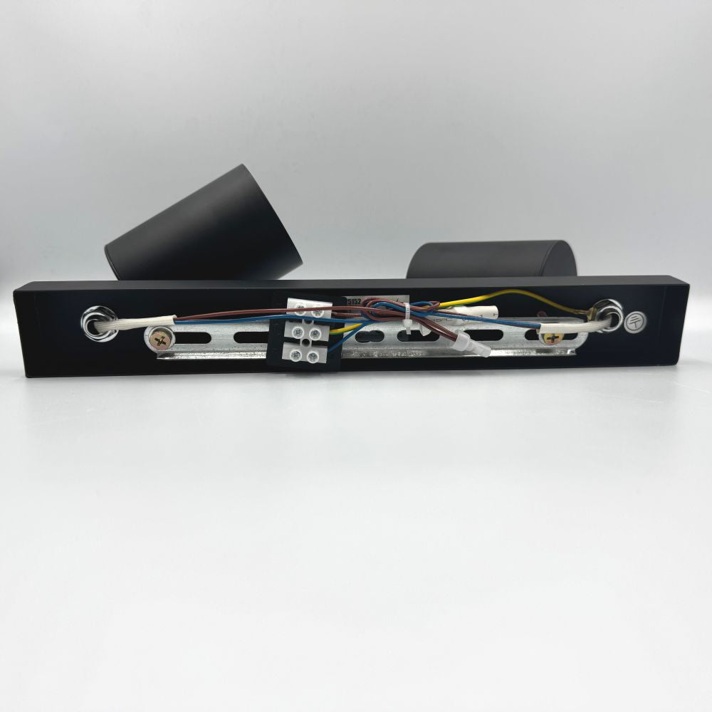 Spot Liniar Reglabil Negru 2XGU10 450mm
