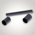 Spot Liniar Reglabil Negru 2XGU10 450mm