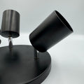 Spot Rotund Reglabil Negru 3 X GU10 200mm
