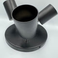 Spot Rotund Reglabil Negru 3 X GU10 200mm