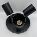 Spot Rotund Reglabil Negru 3 X GU10 200mm
