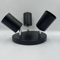 Spot Rotund Reglabil Negru 3 X GU10 200mm