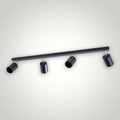Spot Liniar Reglabil Negru 4 X GU10 800mm