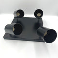 Spot Patrat Reglabil Negru 4 X GU10 250mm