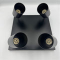 Spot Patrat Reglabil Negru 4 X GU10 250mm