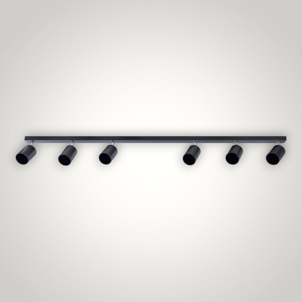 Spot Liniar Reglabil Negru 6 X GU10 1180mm