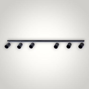 Spot Liniar Reglabil Negru 6 X GU10 1180mm