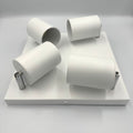 Spot patrat reglabil alb 4 X GU10 250mm